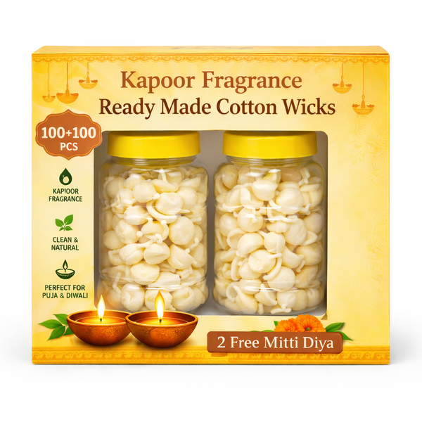 Kapoor Fragrance Diya Batti + 2 Free Diyas