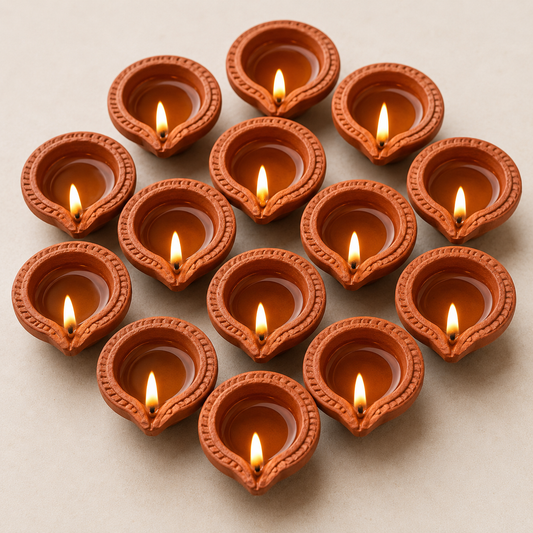 Premium Mitti Diya Set