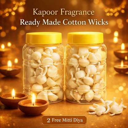 Kapoor Fragrance Diya Batti + 2 Free Diyas