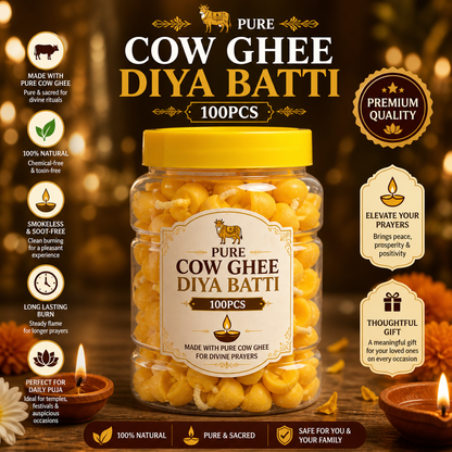 Pure Cow Ghee Diya Batti