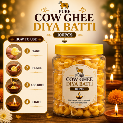 Pure Cow Ghee Diya Batti