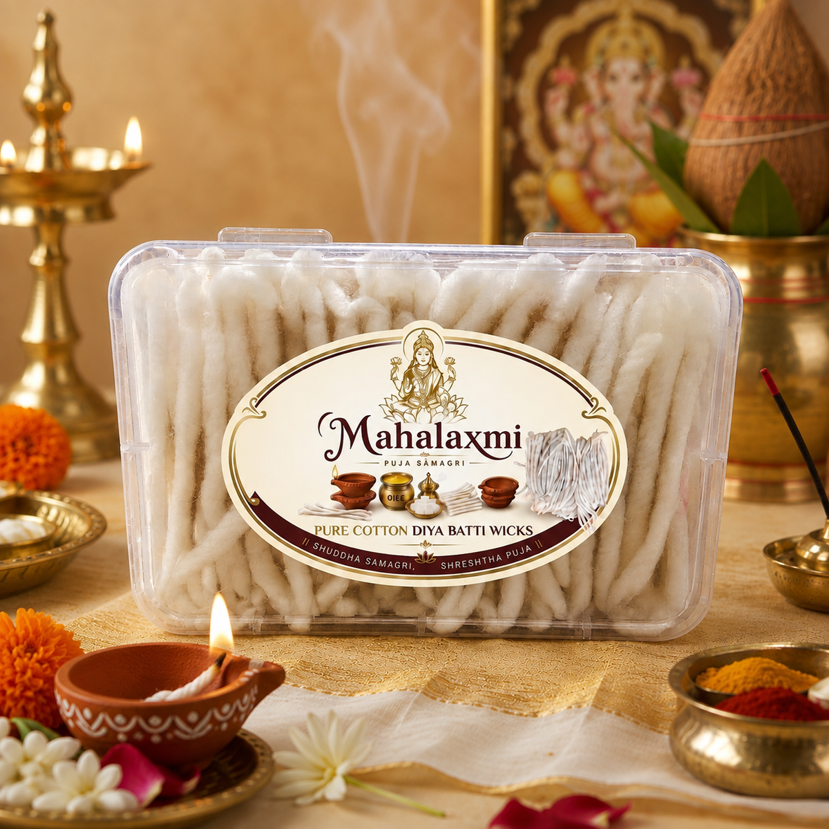 Pure Cotton Diya Batti Wicks